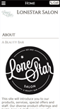 Mobile Screenshot of lonestarsalon.net