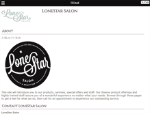 Tablet Screenshot of lonestarsalon.net